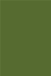 Journal Dark Olive Green Color Simple Plain Olive Green