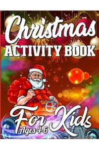 Christmas Activity Book For Kids Ages 4-6