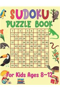 Sudoku puzzle book for kids ages 8-12