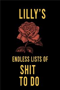 Lilly's Endless Lists of Shit to do