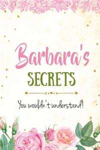 Barbara's Secrets personalized name notebook for girls and women