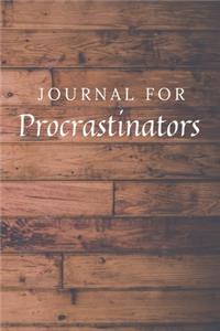 Journal For Procrastinators
