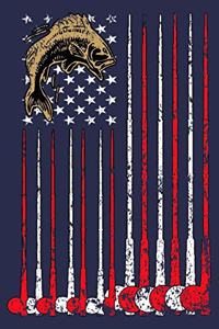 American Flag Fishing Gift