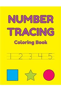 Number Tracing Coloring Book