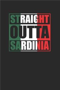 Straight Outta Sardinia 120 Page Notebook Lined Journal for Italian Pride
