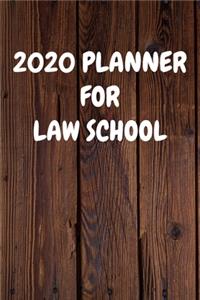 2020 Planner for Law School