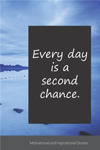Every day is a second chance.