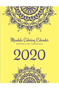 Mandala Coloring Calendar 2020