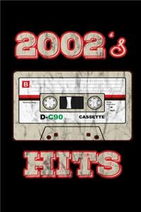 2002's Hits: Birthday Retro Cassette Gym Weightlifting Diary 6" x 9" 100 pages