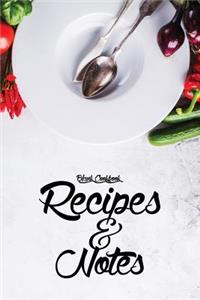 Blank Cookbook Recipes & Notes