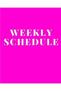 Weekly Schedule