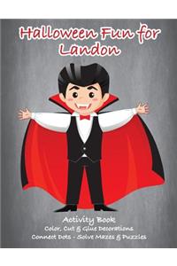 Halloween Fun for Landon Activity Book