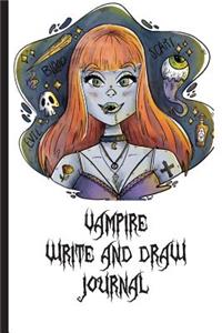 Vampire Write and Draw Journal