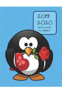 2019 2020 15 Months Penguin Gratitude Journal Daily Planner