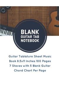 Blank Guitar Tab Notebook