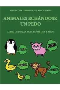 Libro de pintar para niños de 4-5 años (Animales echándose un pedo)