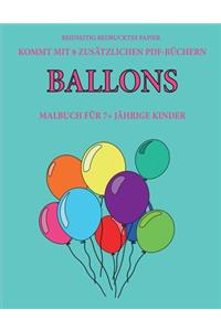 Malbuch für 7+ jährige Kinder (Ballons)