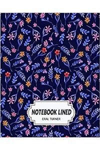 Notebook Lined Flower Pattern