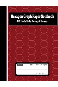 Hexagon Graph Paper Notebook