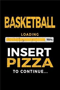 Basketball Loading 75% Insert Pizza To Continue