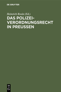 Polizeiverordnungsrecht in Preußen