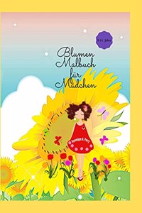 Blumen Malbuch für Mädchen