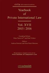 Yearbook of Private International Law Vol. XVII - 2015/2016