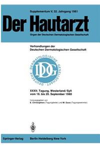 XXXII. Tagung gehalten in Westerland/Sylt vom 16. bis 20. September 1980