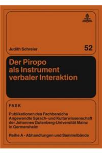 Der Piropo ALS Instrument Verbaler Interaktion