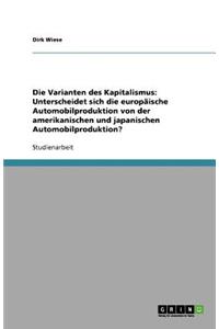 Die Varianten des Kapitalismus