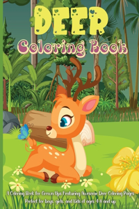 Deer Coloring Book For Kids