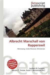 Albrecht Marschall Von Rapperswil