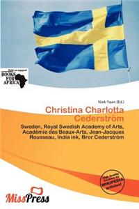 Christina Charlotta Cederstr M