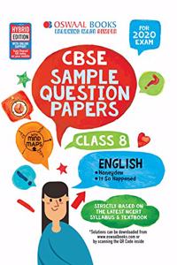 Oswaal CBSE Sample Question Papers Class 8 English Book (For March 2020 Exam)