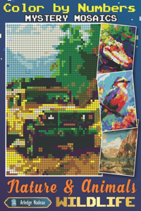 Mystery Mosaics Color By Numbers Nature and Animals Wildlife