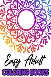 Easy Adult Coloring Books