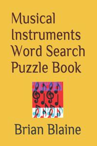 Musical Instruments Word Search Puzzle Book