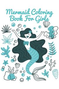 Mermaid Coloring Book For Girls