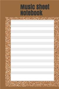 Music Sheet Notebook