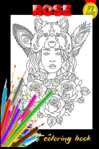 rose coloring book