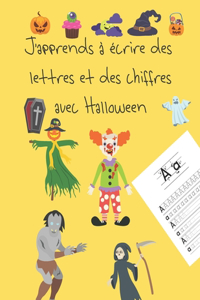 J'apprends à écrire des lettres et des chiffres avec Halloween