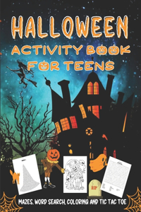 Halloween Activity Book For Teens