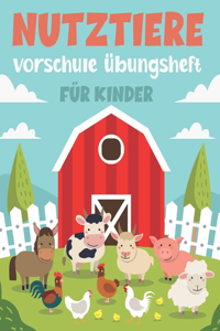 Nutztiere Vorschule Übungsheft Für Kinder