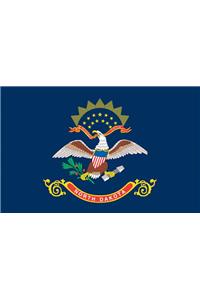 North Dakota Flag Magnet