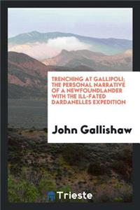 Trenching at Gallipoli; The Personal Narrative of a Newfoundlander with the Ill-Fated Dardanelles Expedition