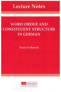 Word Order and Constituent Structure in German