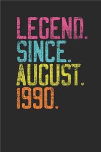 Legend Since August 1990