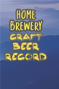 Home Brewery Craft Beer Record