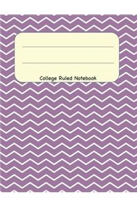 College Ruled Notebook