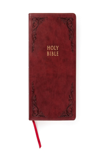 CSB Large Print Personal Size Reference Bible, Burgundy Leathertouch